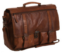 Black Label Quinten Aktentasche Leder cognac
