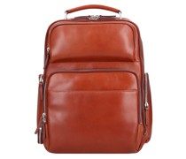 Cambridge Rucksack Leder 42 cm Laptopfach cognac