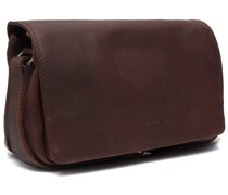 Tustin Umhängetasche Leder 25 cm brown