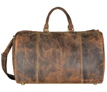 Vintage Reisetasche Leder 42 cm brown