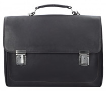 Campo Aktentasche Leder 40 cm Laptopfach braun