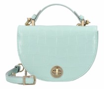 Weimar Handtasche Leder 18 cm aqua