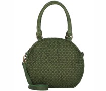 Femi & Nine Schultertasche Leder 34 cm green