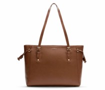 Bologna Leather Shopper Tasche Leder 36 cm brown