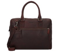 Antique Avery Aktentasche Leder 38 cm Laptopfach brown