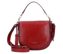 Pearldistrict Schultertasche Leder red currant