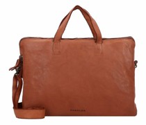 Submarine Aktentasche Leder 36 cm cognac