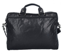Bronco Aktentasche Leder Laptopfach black
