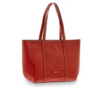 Vittoria Shopper Tasche Leder 40cm rosso