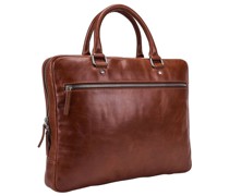Cambridge Aktentasche Leder Laptopfach cognac