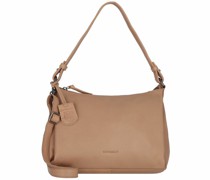 Just Jolie Schultertasche Leder truffel taupe