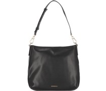 Luna Schultertasche Leder black