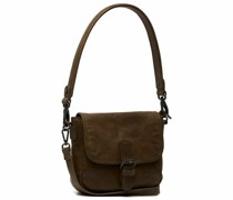 Irma Schultertasche Leder 20 cm grün