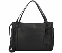 City Hailey Aktentasche Leder Laptopfach black