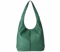 FB Schultertasche Leder emerald
