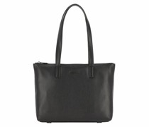 Mellow Leather Shopper Tasche Leder 32 cm nero