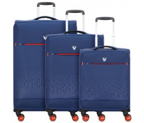 Crosslite 4-Rollen Kofferset 3tlg. blu