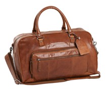 Antique Buff Munich Weekender Reisetasche Leder cognac