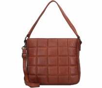 Leatitia Schultertasche Leder 27 cm charming cognac
