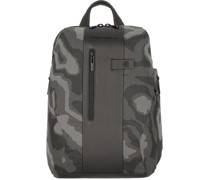 Brief Rucksack RFID Laptopfach camouflage reflected black