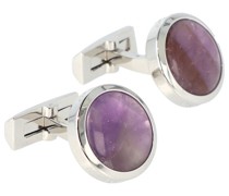 Precious Stones Manschettenknöpfe Messing 1,8 cm amethyst