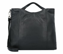 Handian Shopper Tasche Leder 40 cm black