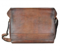 Ranger Messenger Leder Laptopfach cognac