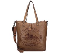 Shopper Tasche Leder 30 cm verde militare