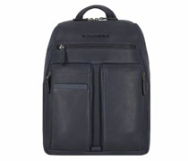 Paavo Rucksack RFID Schutz Leder Laptopfach night blue
