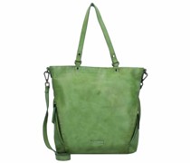 Nelson 6 Schultertasche Leder 41 cm grün