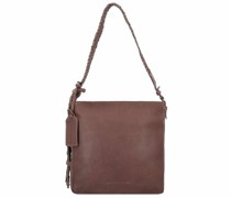 Foxhill Schultertasche Leder 28 cm hickory