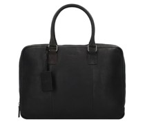 Antique Avery Aktentasche Leder 42 cm Laptopfach black