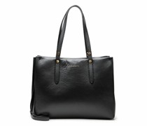 Milano Leather Schultertasche Leder black