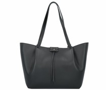 Pepe City Shopper Tasche Leder black-light gold