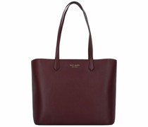 Veronica Shopper Tasche Leder 37, grenache