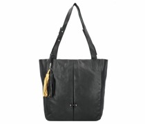 Stephansplatz Schultertasche Leder black bean