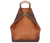 Randers City Rucksack Leder 40 cm cognac