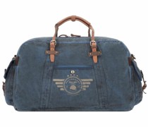 Vintage Aviator Weekender Reisetasche 65 cm blue