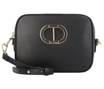 Umhängetasche Leder nero