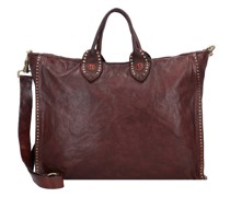 Handtasche Leder 40 cm moro