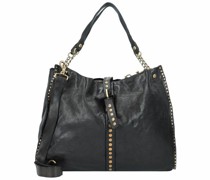 Handtasche Leder nero