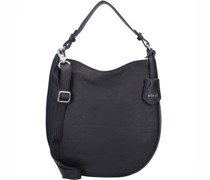 Adria Schultertasche Leder black/nickel
