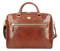 Story Uomo Aktentasche Leder marrone