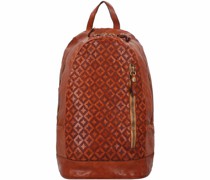 Rucksack Leder 44 cm Laptopfach cognac