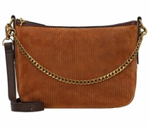 Jolie Umhängetasche Leder camel corduroy