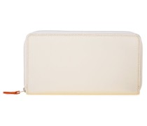 Large Double Zip Around Purse Geldbörse Leder puglia