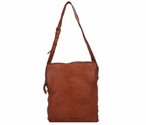 Submarine Schultertasche Leder 25 cm cognac