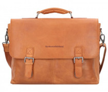 Wax Pull Up Belfast Aktentasche Leder 40 cm Laptopfach cognac