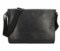 Pure Black Messenger Leder black
