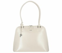 Berlin Schultertasche Leder cream